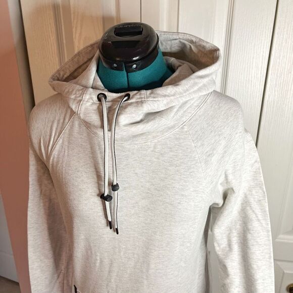 Athleta Sentry Cowlneck Stretch Hoodie Athletic Pullover Sweatshirt Jacket - Picture 8 of 14
